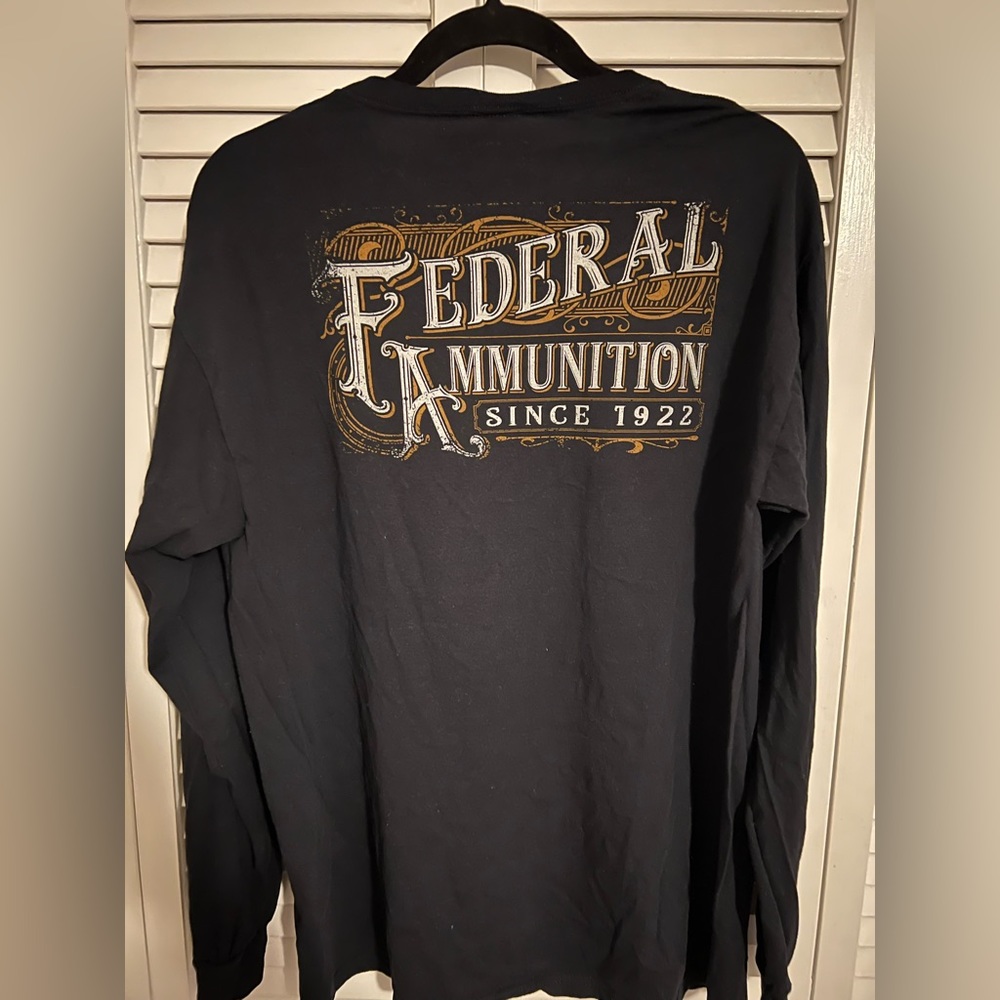 Federal Ammunition LS T-Shirt, Men’s L, Black